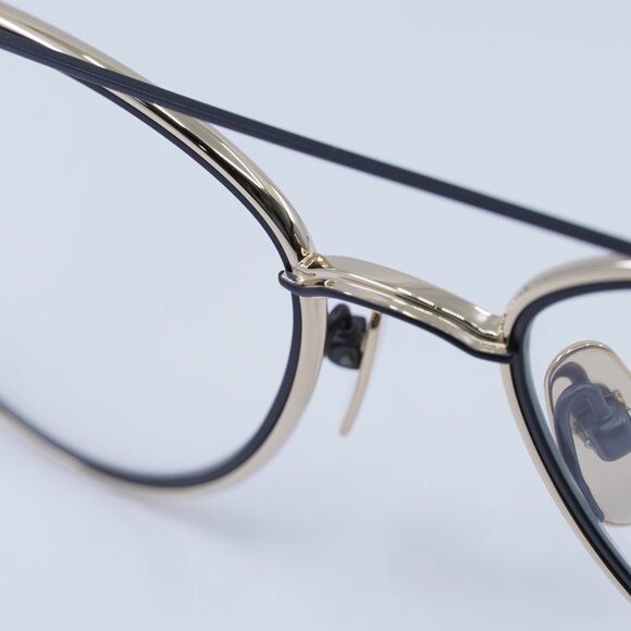Thom Browne TB-109-A-GLD-BLK-53 Eyeglasses Gold/Black Aviator Frame 53mm - Picture 10 of 12
